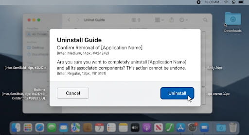 Confirm uninstall of UFile