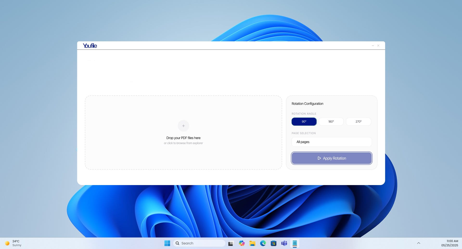 UFile Rotate — page orientation on Windows